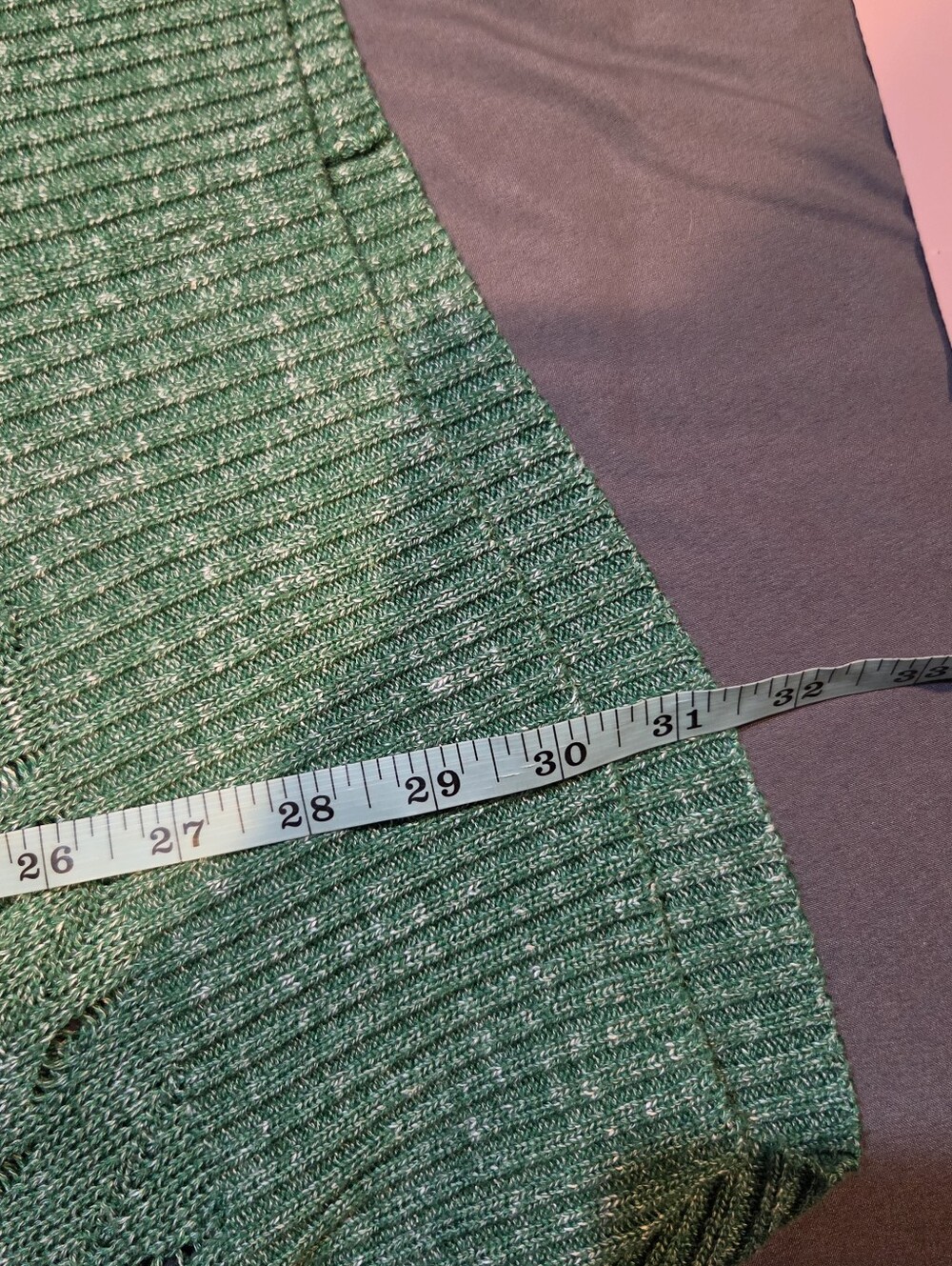 Torrid Green Dolman Sleeve Open Knit Pullover V Neck Boho Nature Sweater | 3X - Picture 8 of 8
